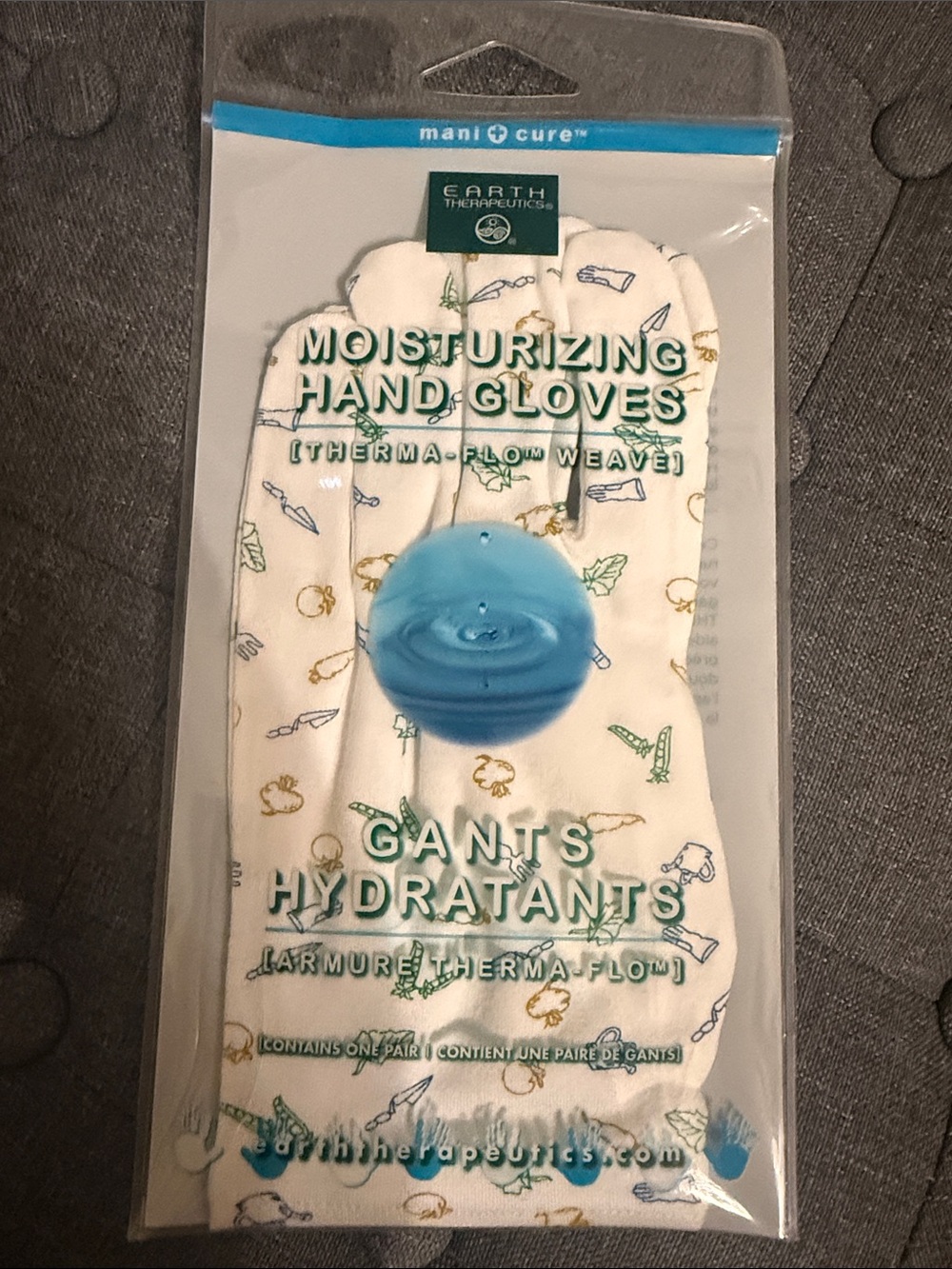 Earth Therapeutics Moisturizing Hand Gloves, Gants Hydrants, 1 Pair